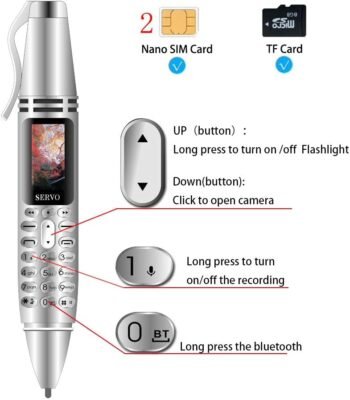 • هاتف علي شكل قلم