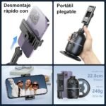 حامل للهاتف لتتبع الوجه 360 درجة