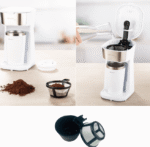 محضرة قهوة  كهربائية + كوب ستيل 2 في 1